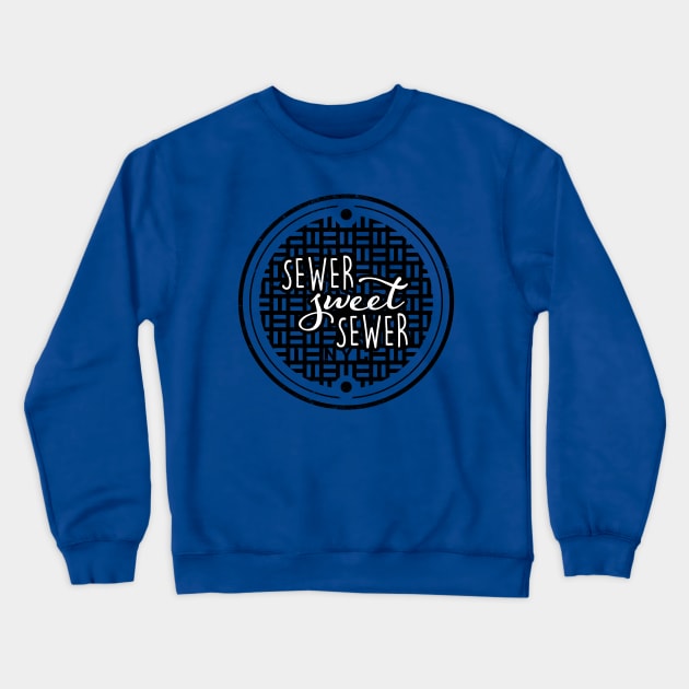 Funny Ninjas NYC Sewer Home Sweet Home Typography Slogan Crewneck Sweatshirt by BoggsNicolas